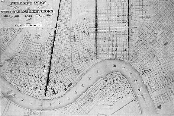 1839 Pontchartrain Railroad Map