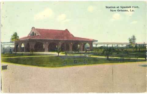 1910 - Railroad Station at Spanish Fort