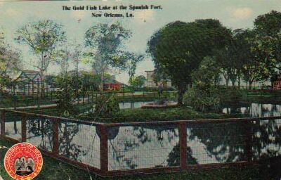 1912 Gold Fish Pond at Spanish Fort
