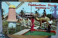 1960s MINIATURE GOLF COURSE  postcard