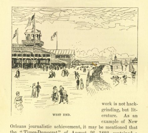 1874 Mark Twain writes about West End in Life on the Mississippi