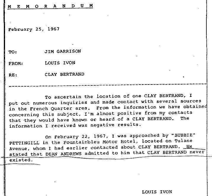 February 25, 1967 - Garrison JFK Investigation