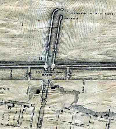 1873 - Plan plan for the redevelopment of the south shore